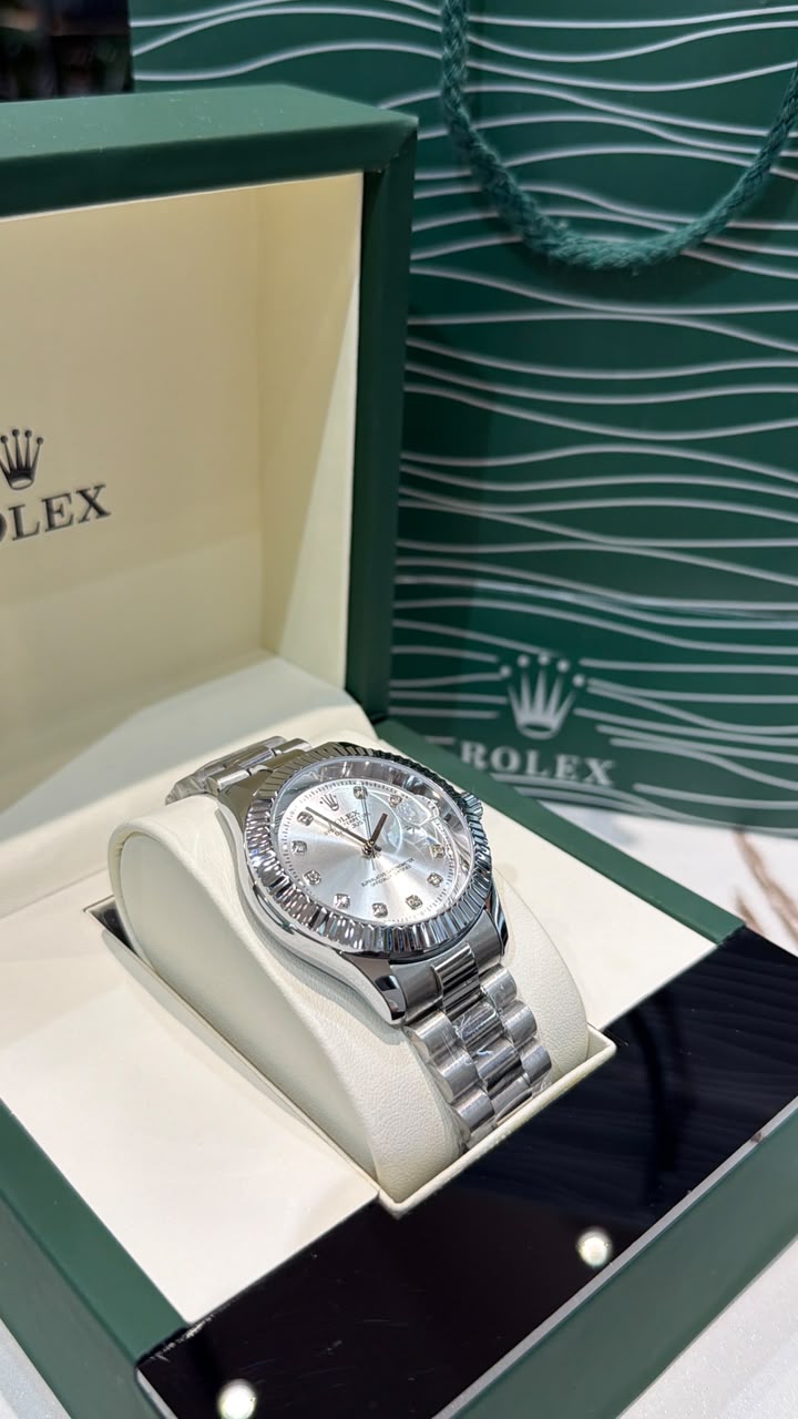RX Stylish Watch Silver