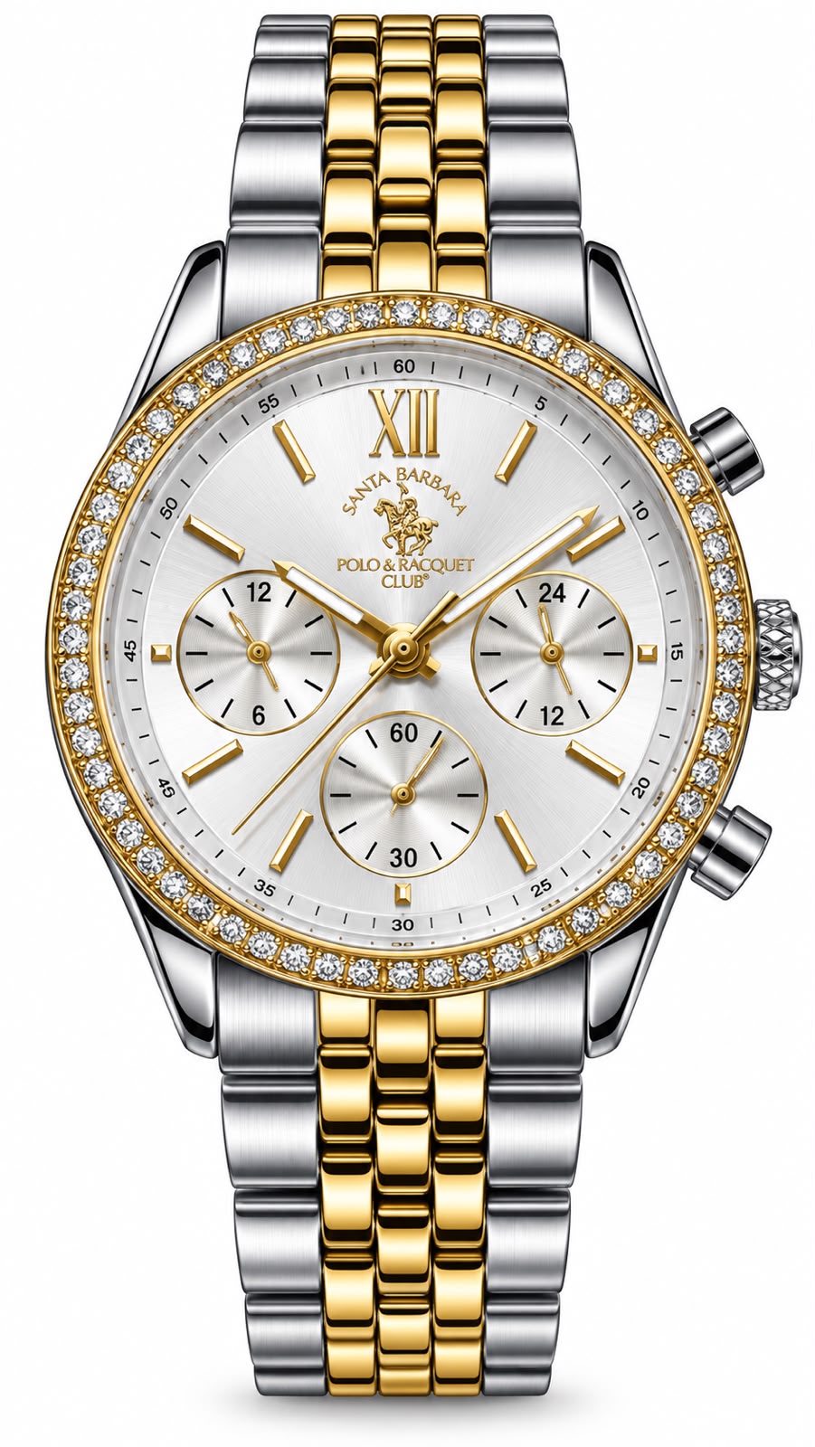 SANTA BARBARA POLO & RACQUET CLUB Chronograph Two-Tone